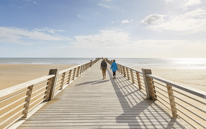 Stroll on the pier in Saint Jean de Monts