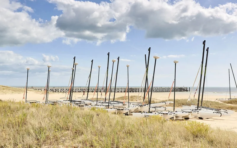 Beach at the nautical base in Saint Jean de Monts