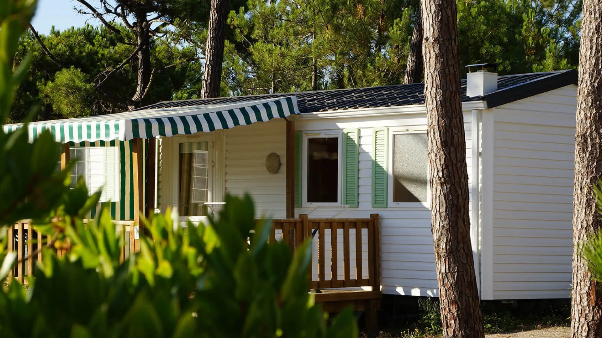 Mobile home in a campsite in Vendée, in Pays de Saint Jean de Monts